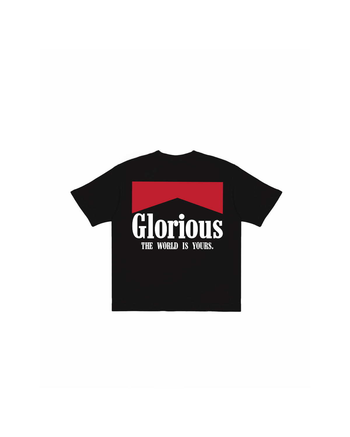The World is Yours - Short Sleeve Tee (Black/Red)