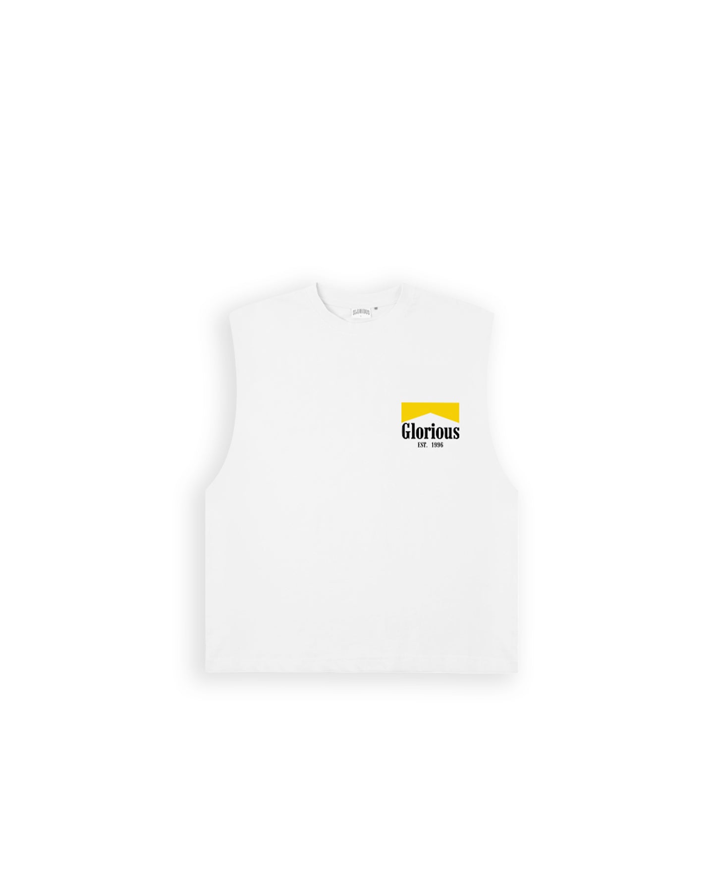 The World Is Yours Cut Off (White/Yellow)