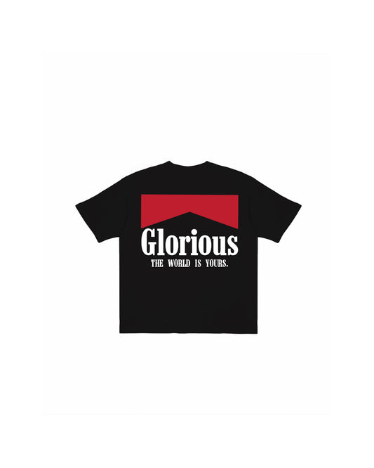 The World is Yours - Short Sleeve Tee (Black/Red)