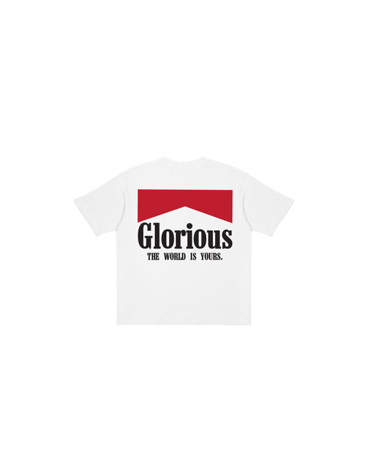 The World is Yours - Short Sleeve Tee (White/Red)