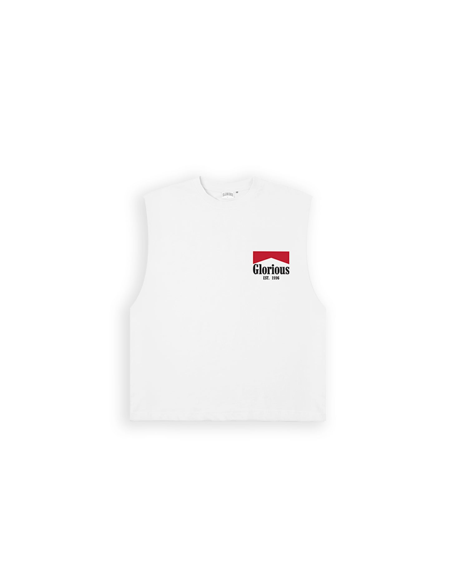 The World Is Yours Cut Off (White/Red)